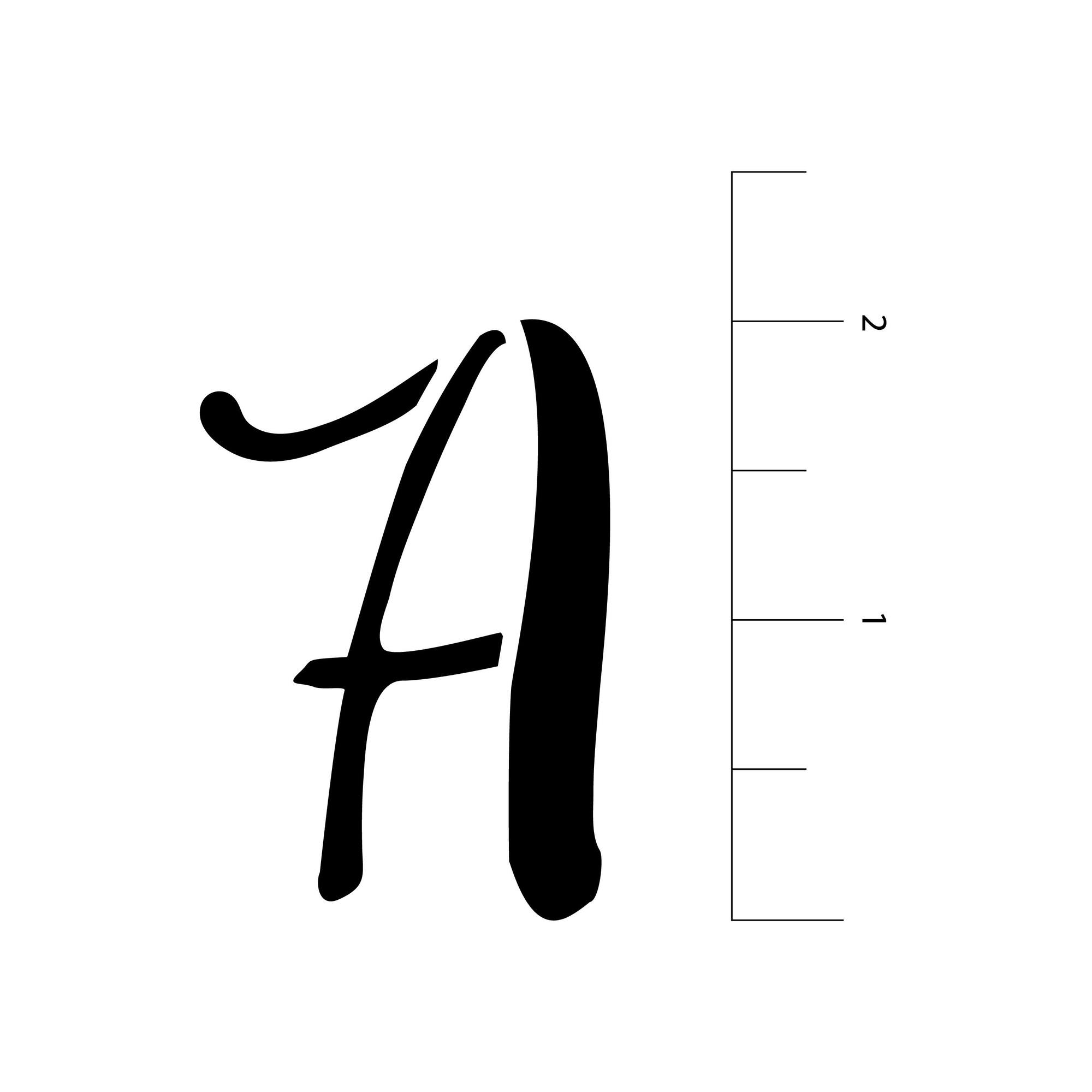 2" Formal Alphabet Stencils by Craft Smart®